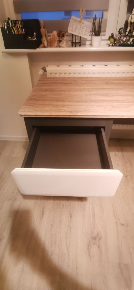 Biurko dziecięce młodzieżowe 120x60 Black Red White
