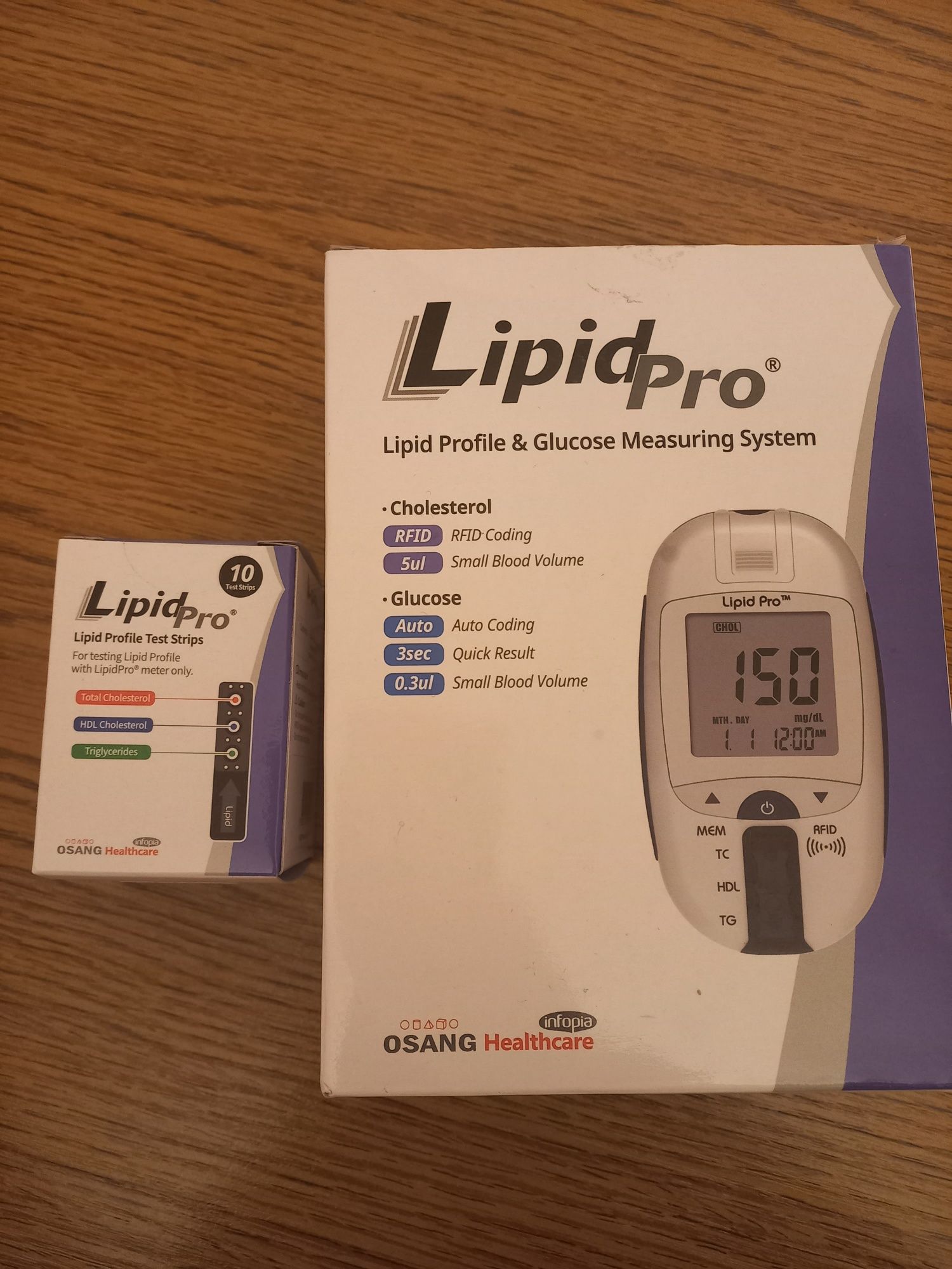 Glukometr Lipid Pro aparat do oznaczania lipidogramu z paskami