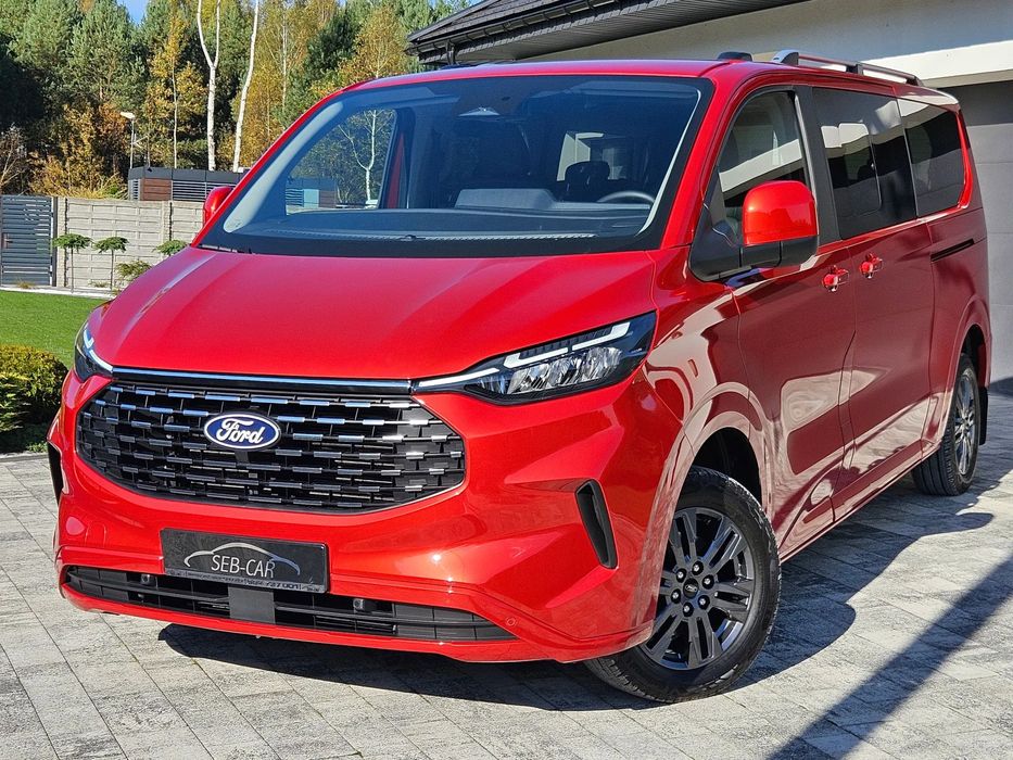 Ford Tourneo Custom AWD 4x4 Long L2 Automat 8-osobowy BLIS Kamera Skóry LED FV23%