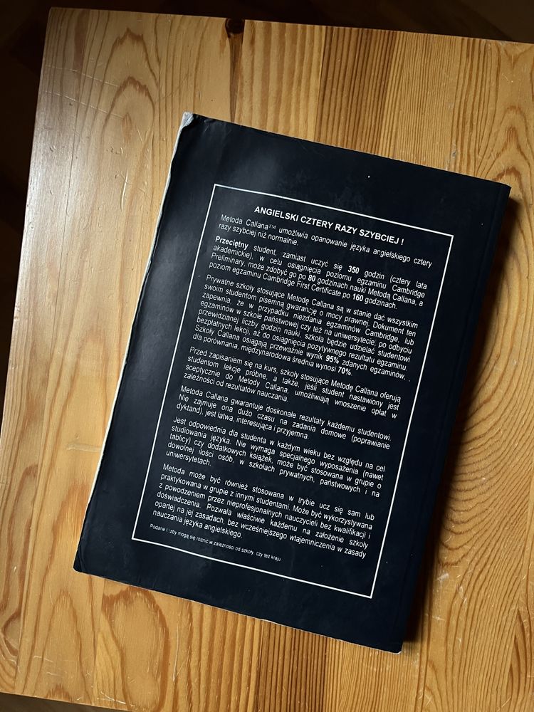 Ksiazka do angielskiego Callan Method Student’s Book 1