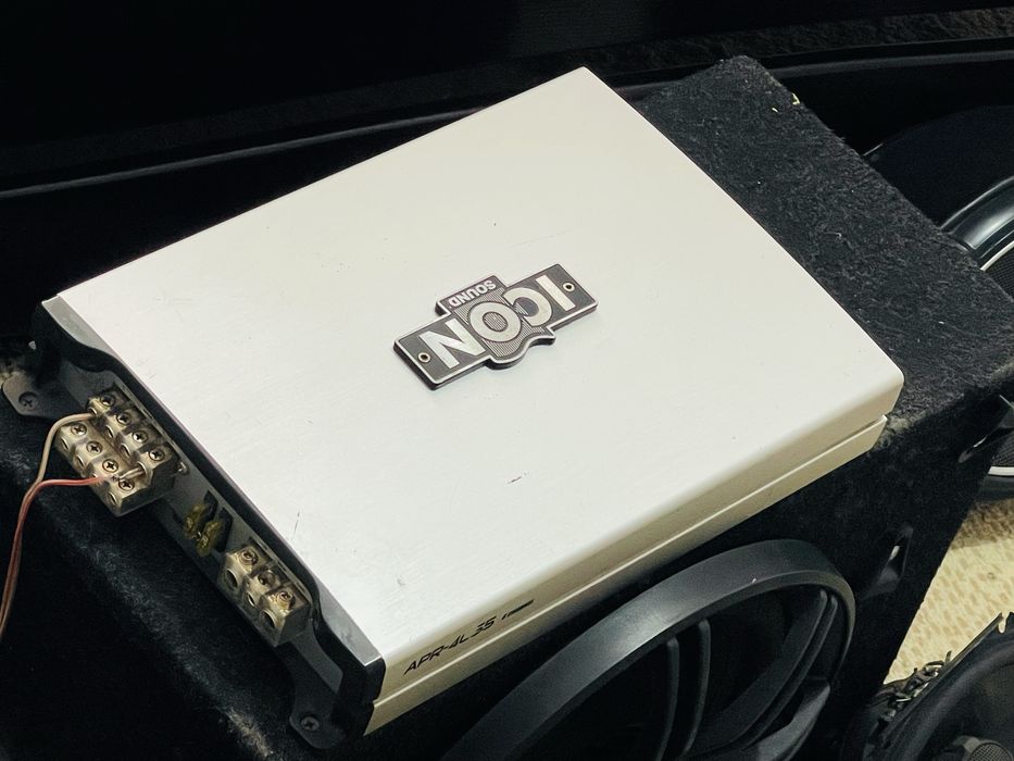 Сабвуфер + усилитель + 4 колонки JBL