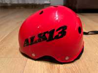 Kask ALK13 H2O Red S + ochraniacze Oxelo Basic XS