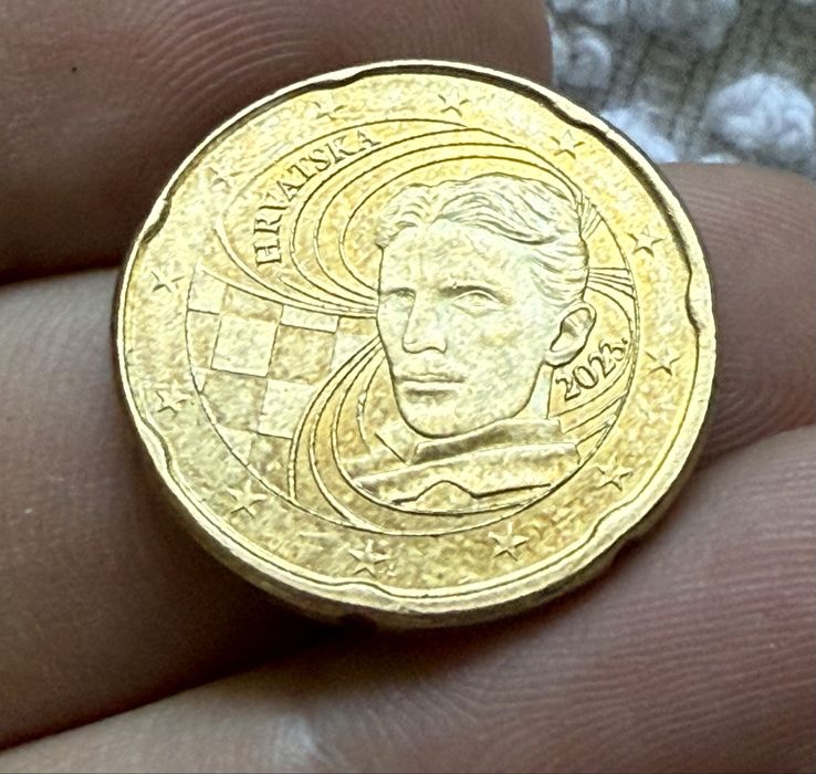 Moeda 20 centimos croácia 2025