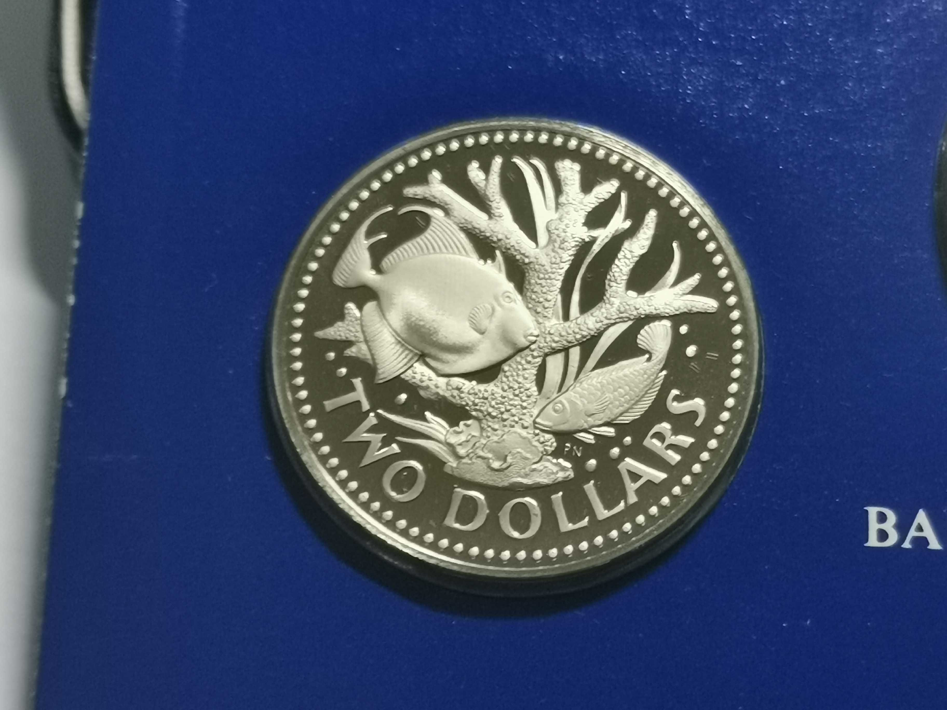 SET 8 monet z Barbados 1977 r. SREBRO