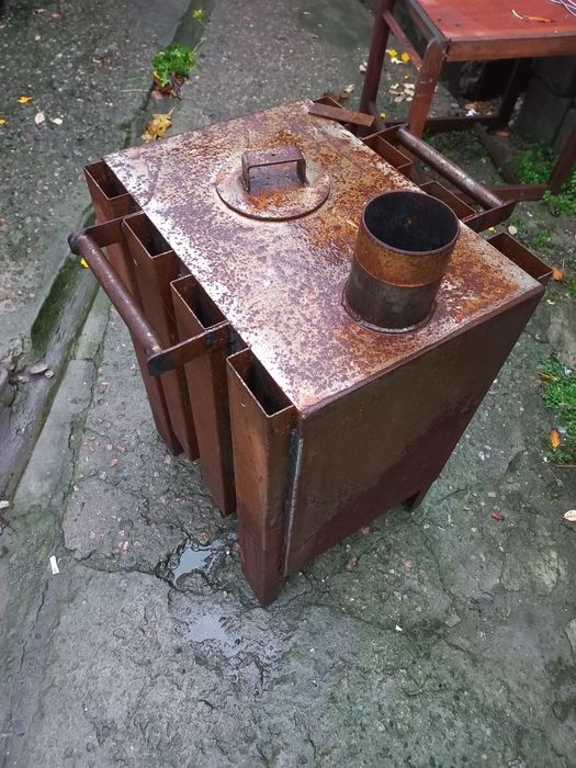 Конвекционная печь буржуй с варочной поверхностью