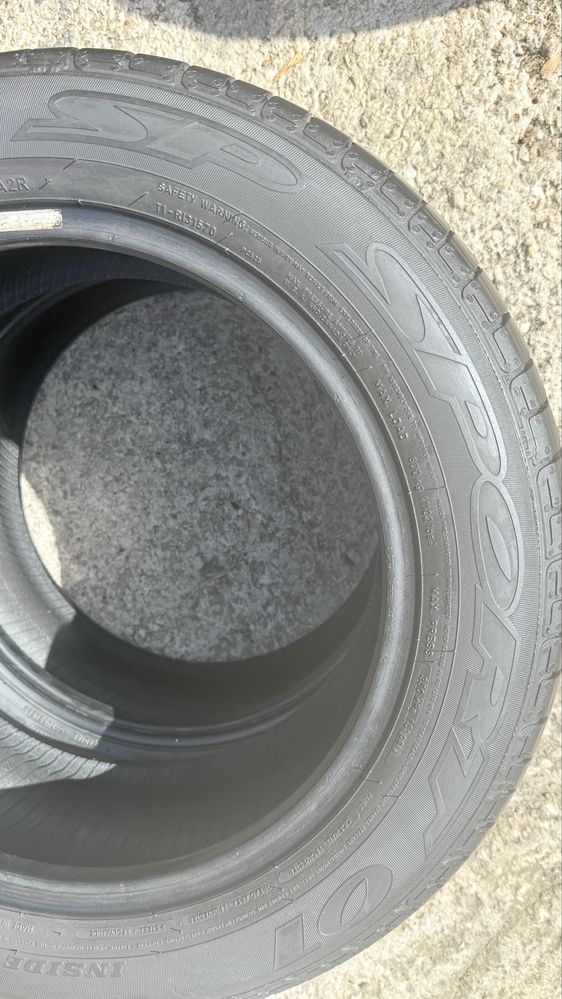 Pneus 185/60r15 Dunlop SP Sport 01 com 80% piso