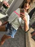 Bluzka BOHO neon pink UNI