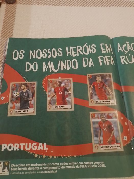 Caderneta Mundial 2018 Rússia.