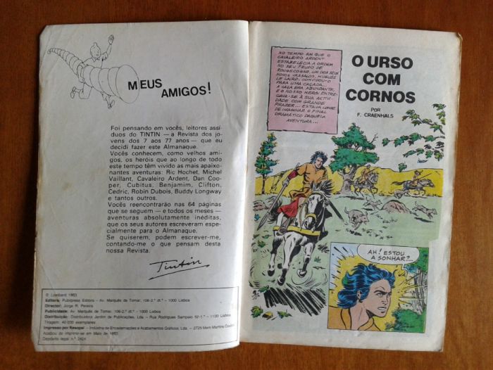 Almanaque Tintin - Primeiros 10 volumes