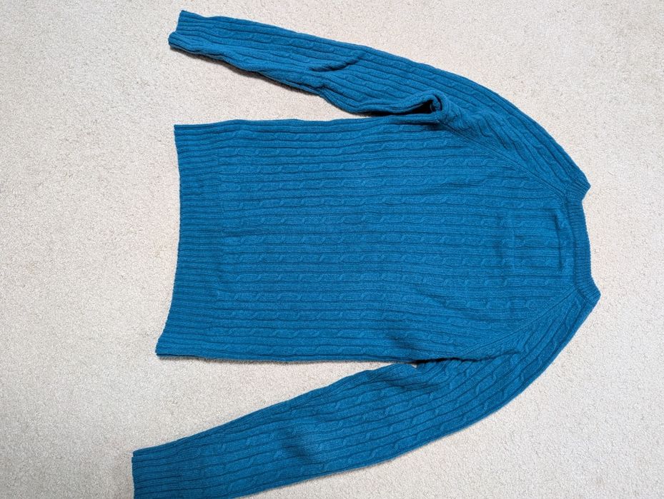 Шерстяний светр , кофта синього кольору