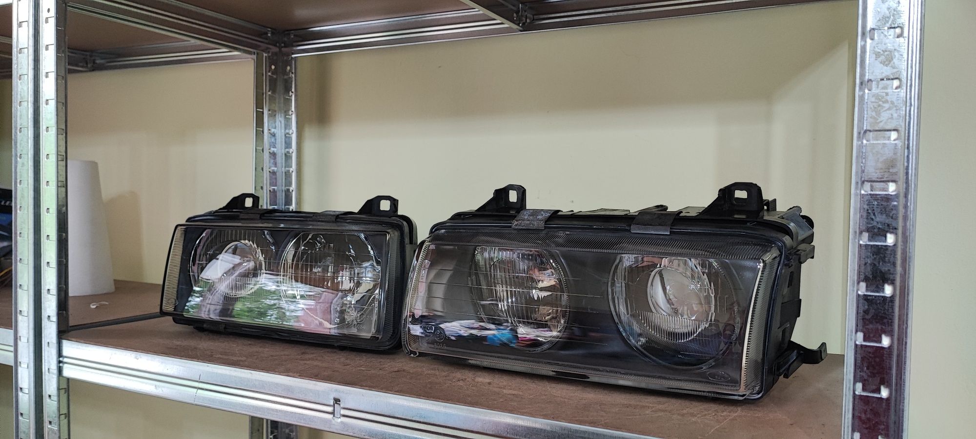BMW E36 Lampy BLACK HELLA ZKW Soczewka NOWE Szkla Rarytas Igła Piękne