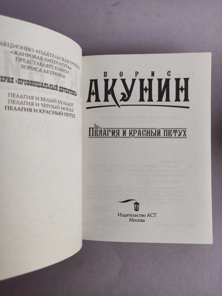 Борис Акунин Цикл книг про Пелагею