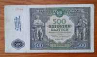 Banknot 500 złotych z 1946 roku PRL