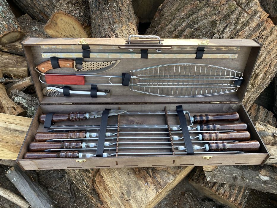 Набір шампурів на подарунок Новий Рік чоловіку