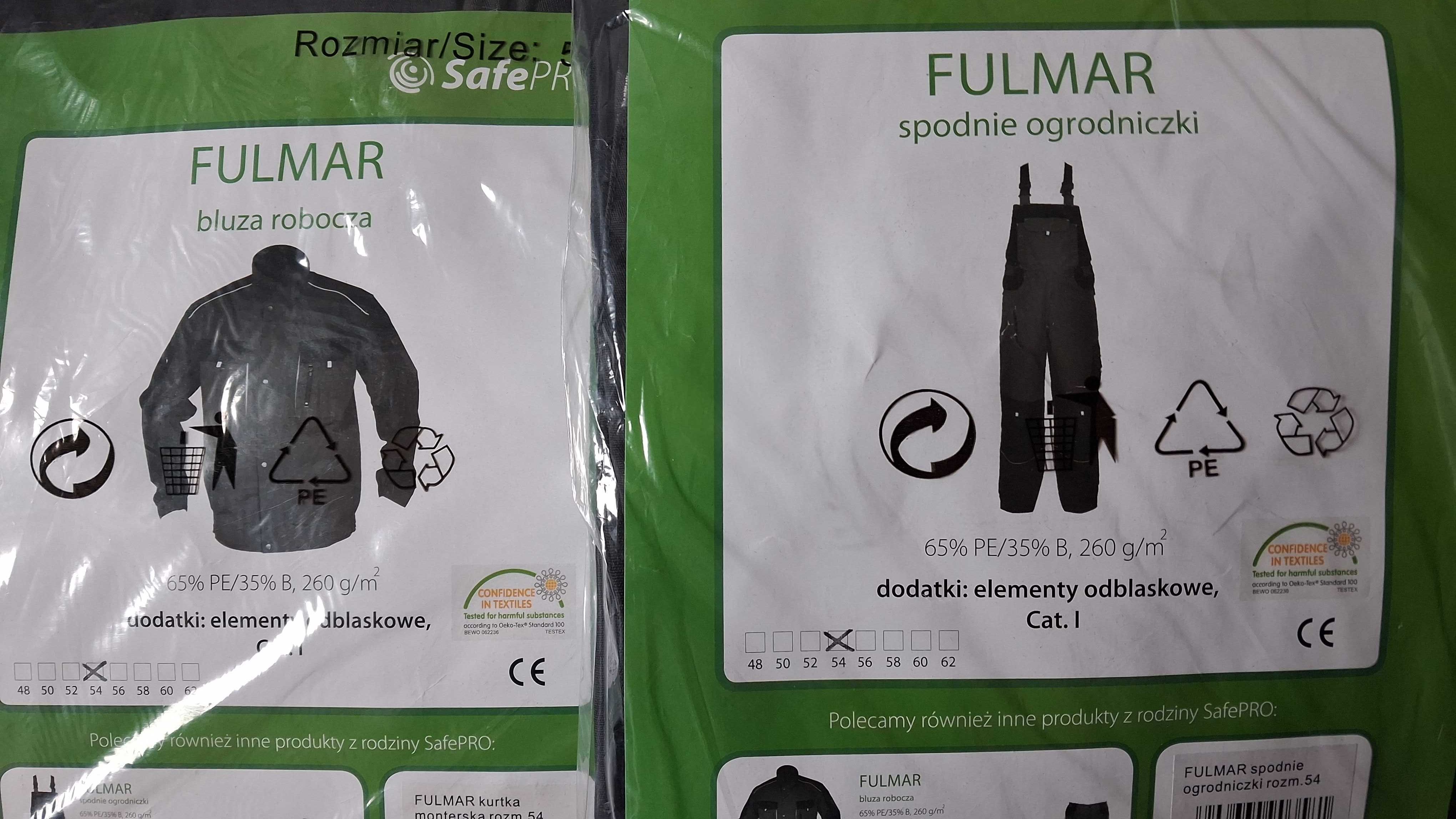 Ubranie robocze komplet SafePro Fulmar z ogrodniczkami