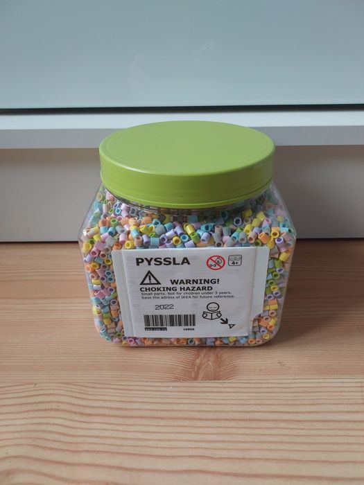 Nowe IKEA Pyssla pastelowe koraliki do prasowania