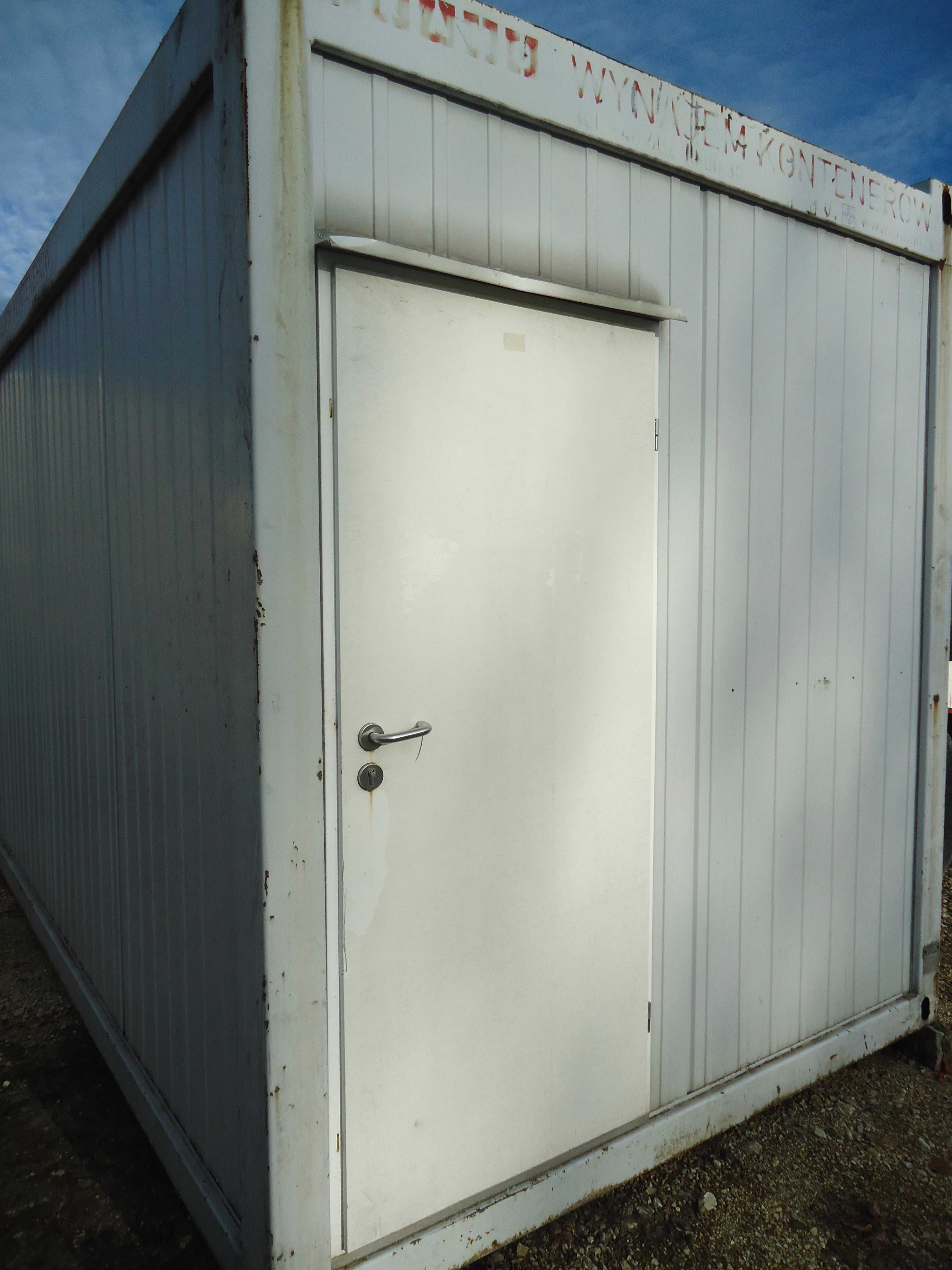 Kontener socjalny wc prysznic zaplecze sanitarny  6,05x2,45x2,8-h
