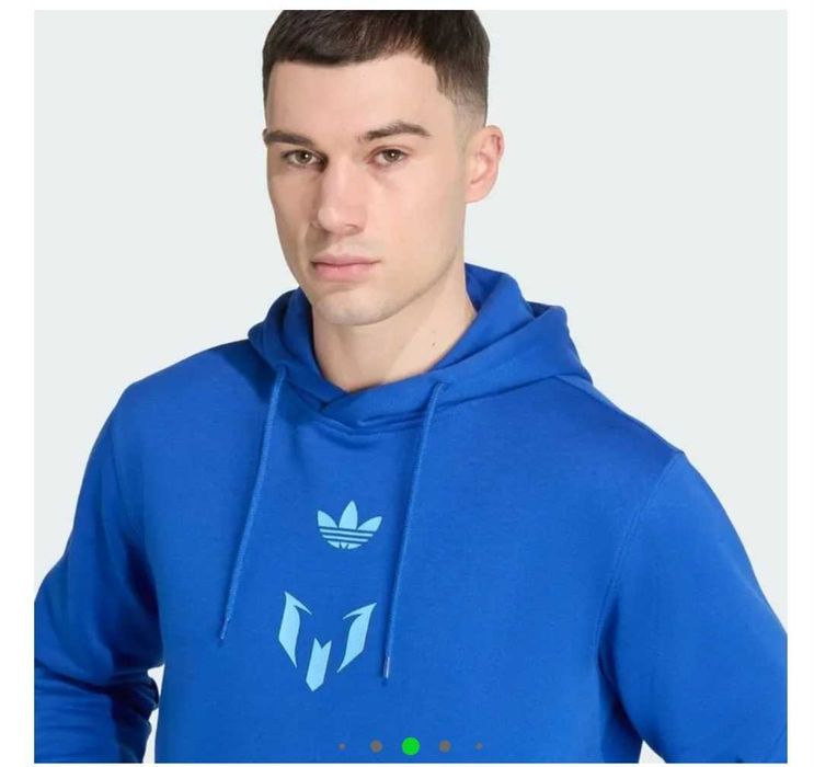 Толстовка adidas логотип мессі messi hoodie royblu jy9550