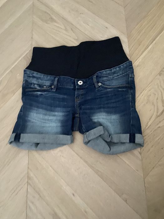 Spodnie spodenki krotkie shorty ciazowe hm h&m mama S 36