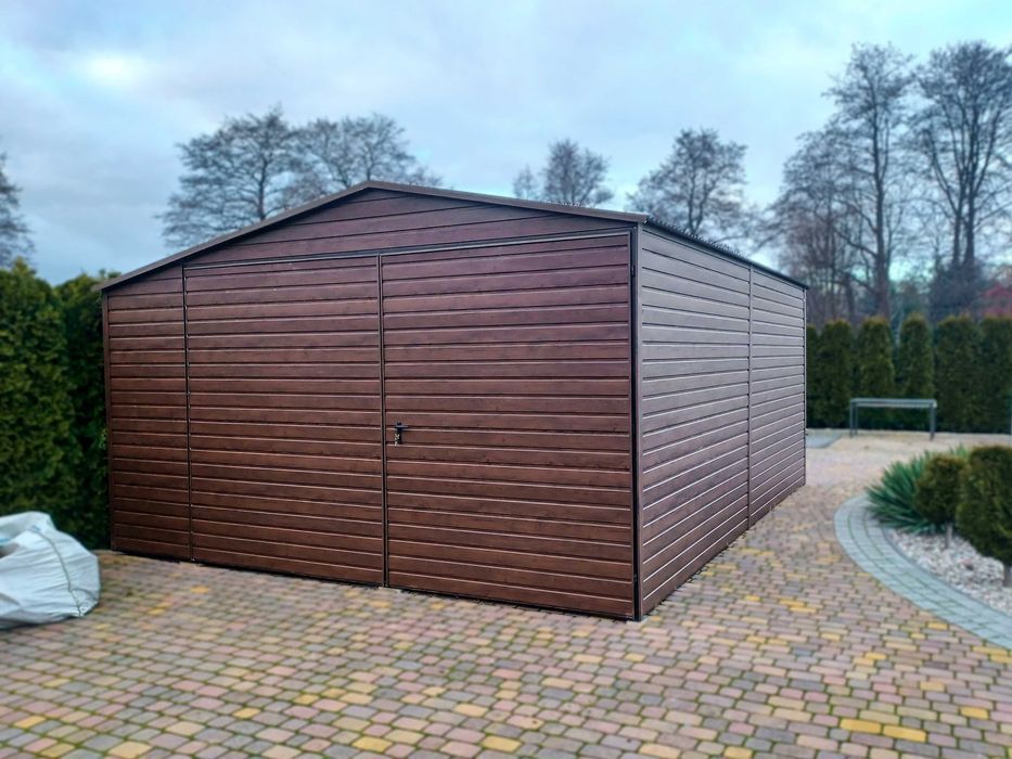 Garaż blaszany Ocynkowany Profil zamknięty Każdy wymiar Dostawa GRATIS