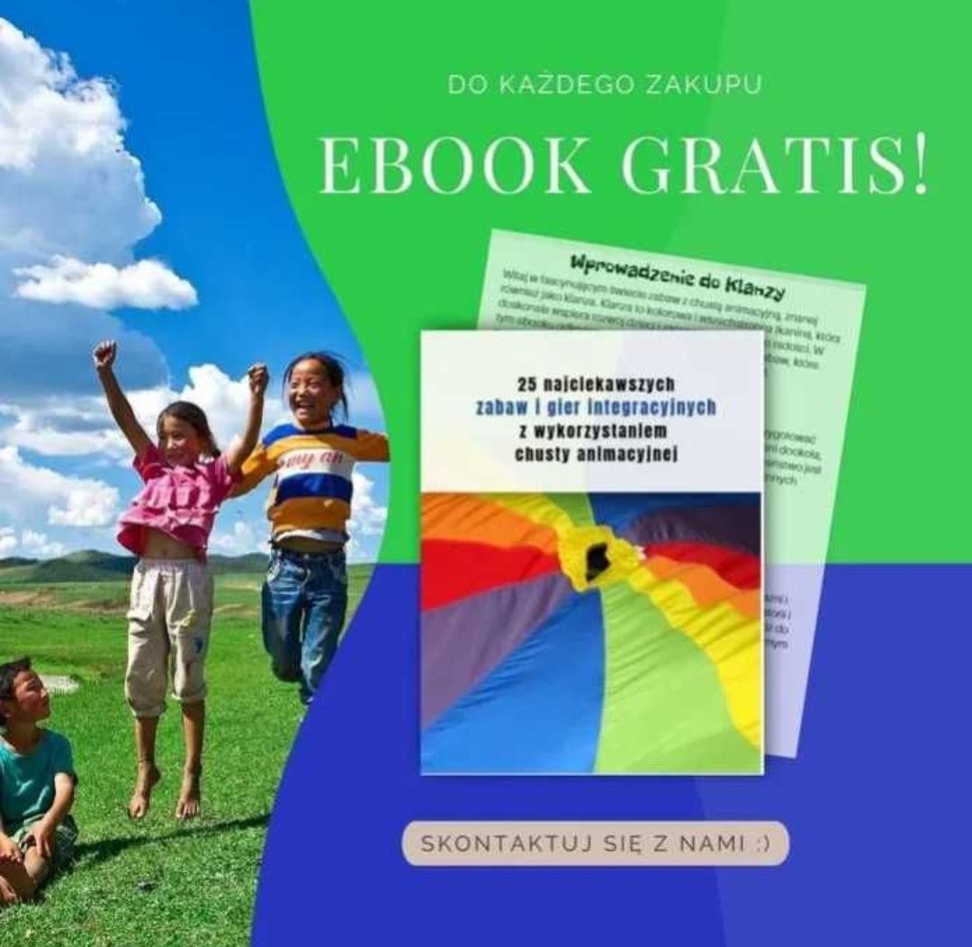 3M Profesjonalna Chusta Animacyjna 4 Barwy + GRATIS Ebook WYSYŁKA 24H!