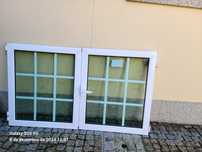 Janelas em alumínio lacado branco  com vidro duplo