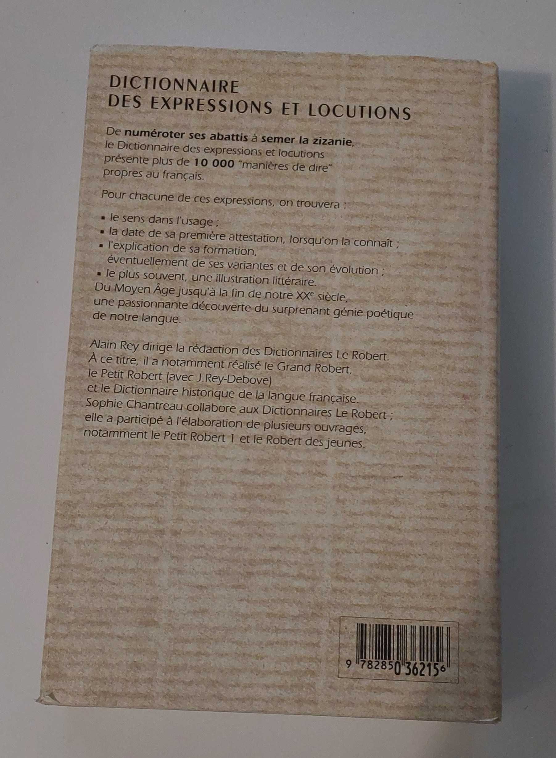 Słownik jęz fr wyrażeń i idiomów (dictionnaire des expressions..)