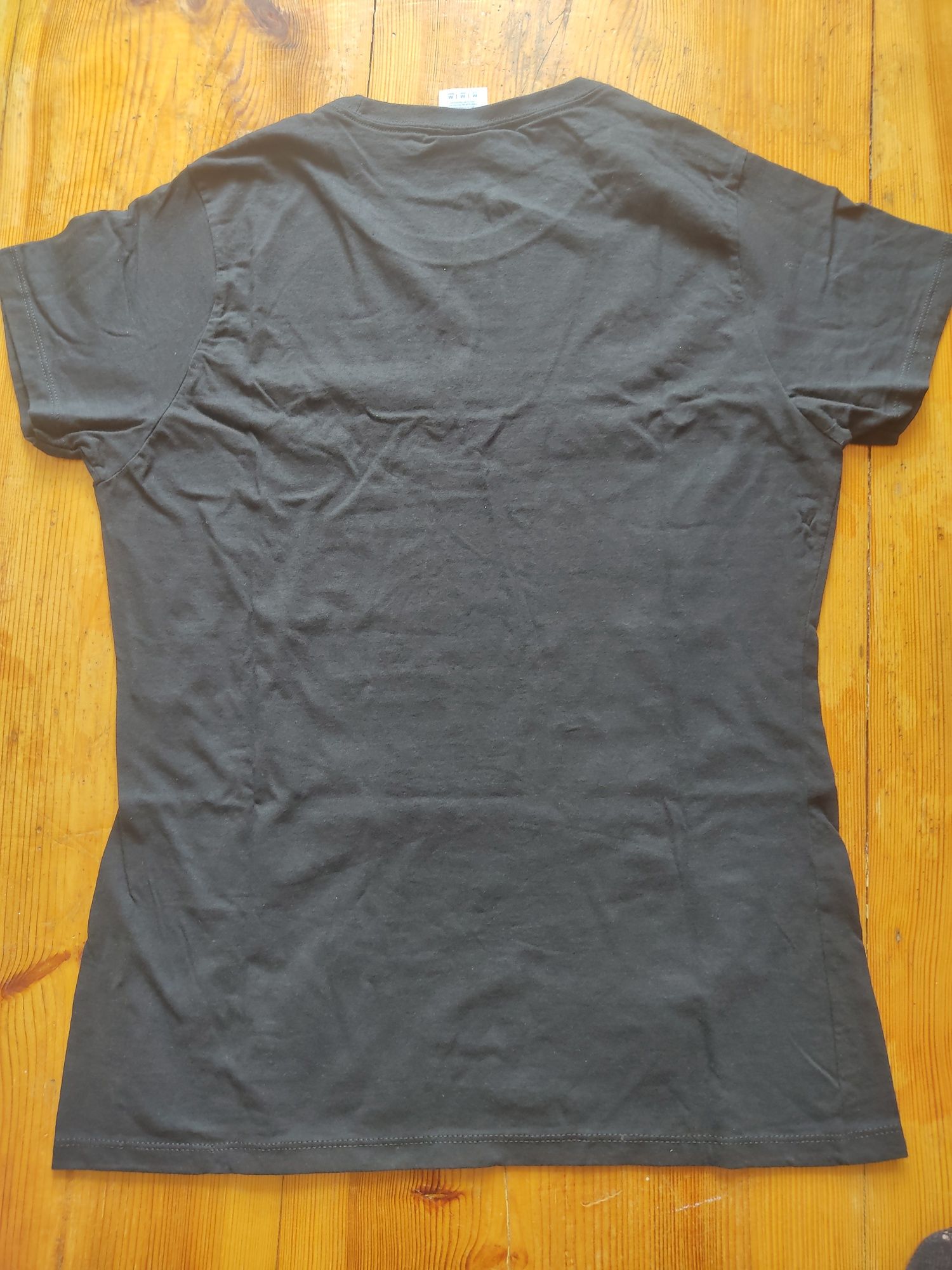Koszulka t-shirt bluzka czarna leniwiec positive auf mude getestet