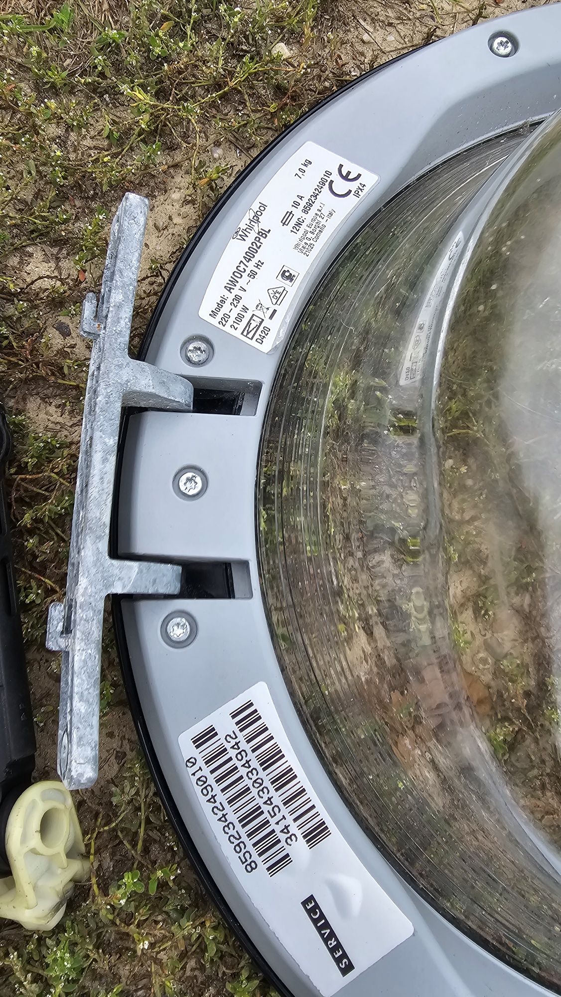 Części zamienne do pralki Whirlpool awoc74002pbl drzwiczki koło pasek