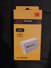 Зарядное KODAK USB Type C USB A телефон, планшет, блок питания адаптер