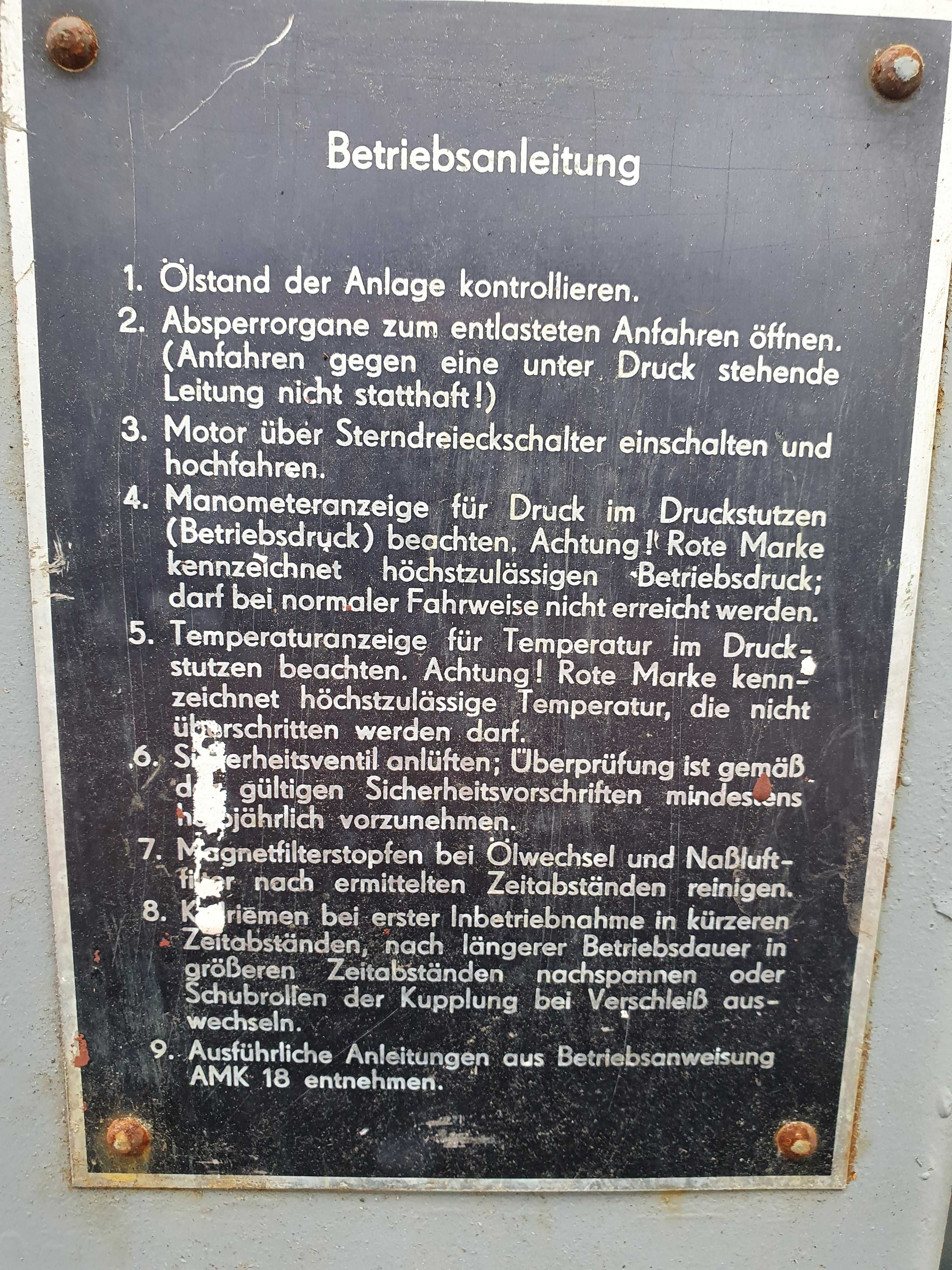 OKAZJA  Pompa-kompresor śrubowy produkcji niemieckiej (DDR I GDR)