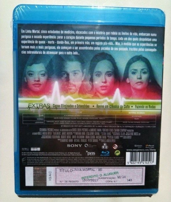 Blu-ray Linha Mortal (2017) - novo