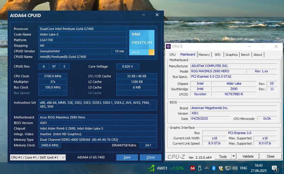Asus Rog Z690 Hero s1700
