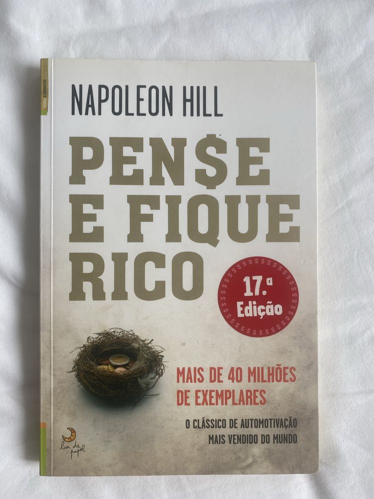 Livro Pense e fique rico de Napoleon Hill