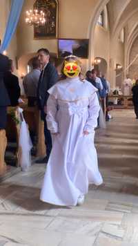Alba komunijna 158 r biała sukienka dziewczynka