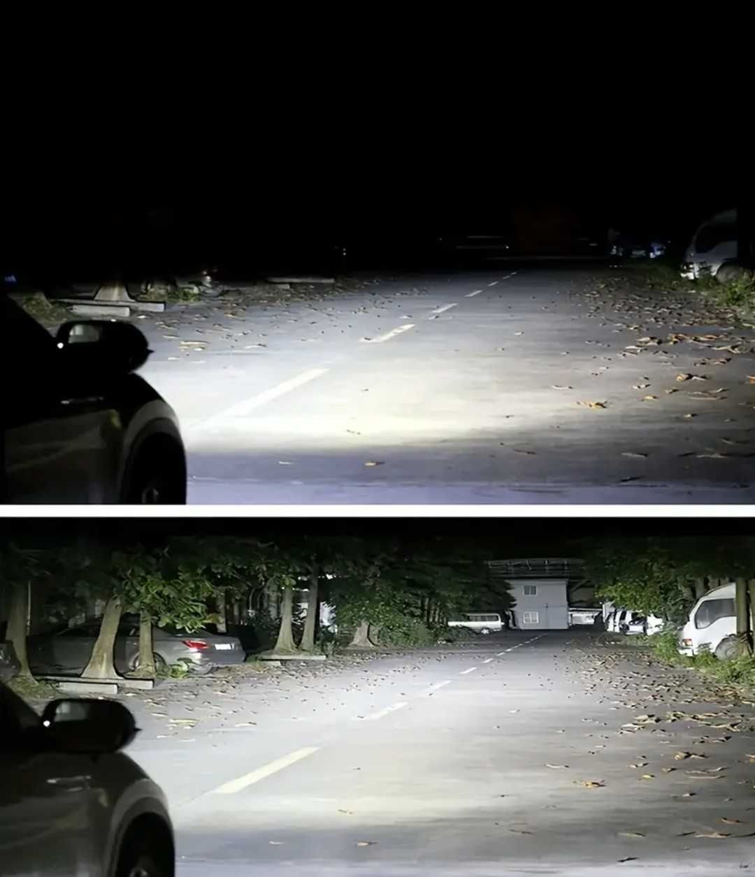 Żarówki H1 i H7 LED nowe-biały zimny, światła mijania, drogowe ksenon