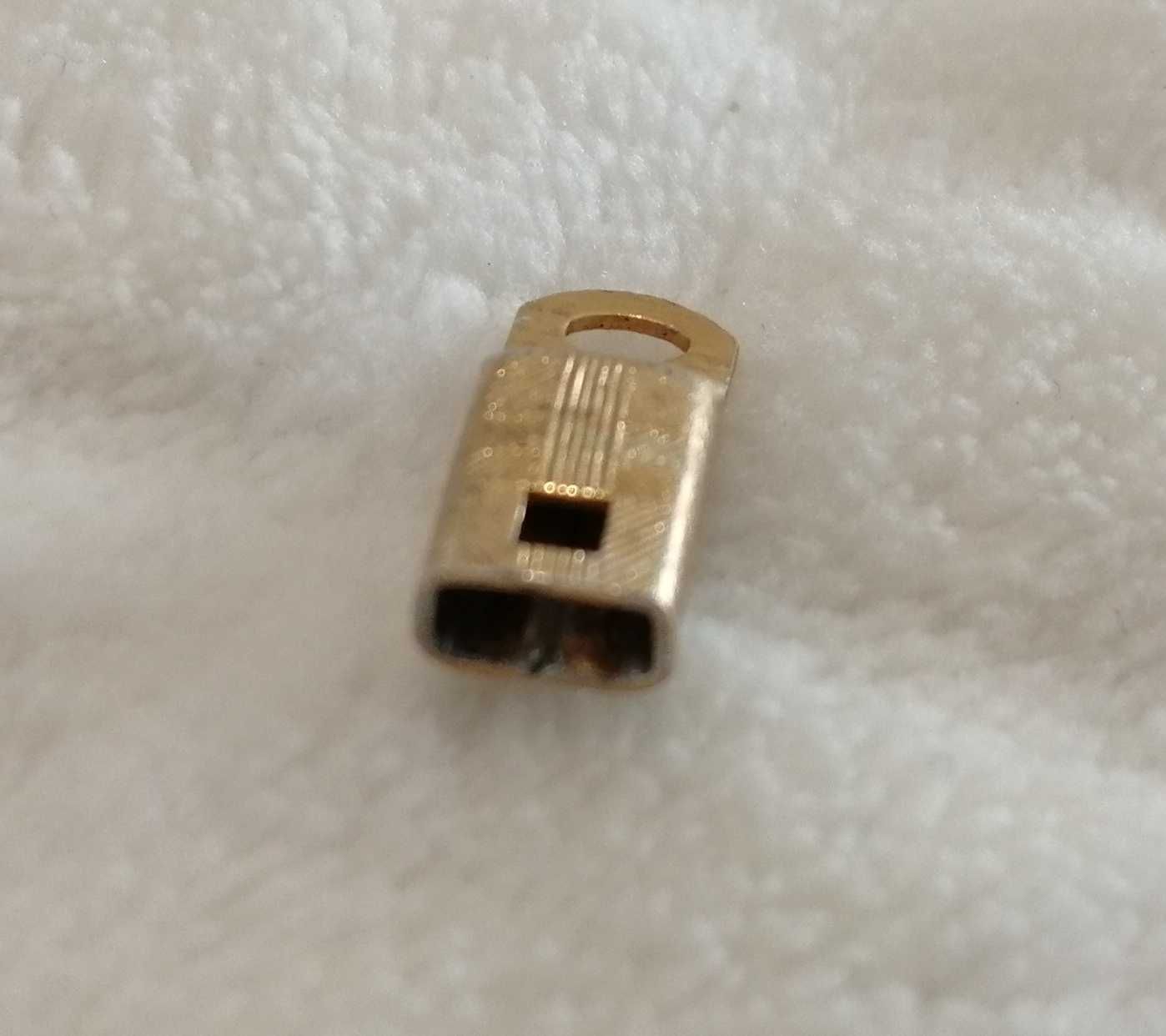 Zapięcie wsuwane do łańcuszka, 3x6x14,5mm, złoty (Kreatywne, Biżuteria