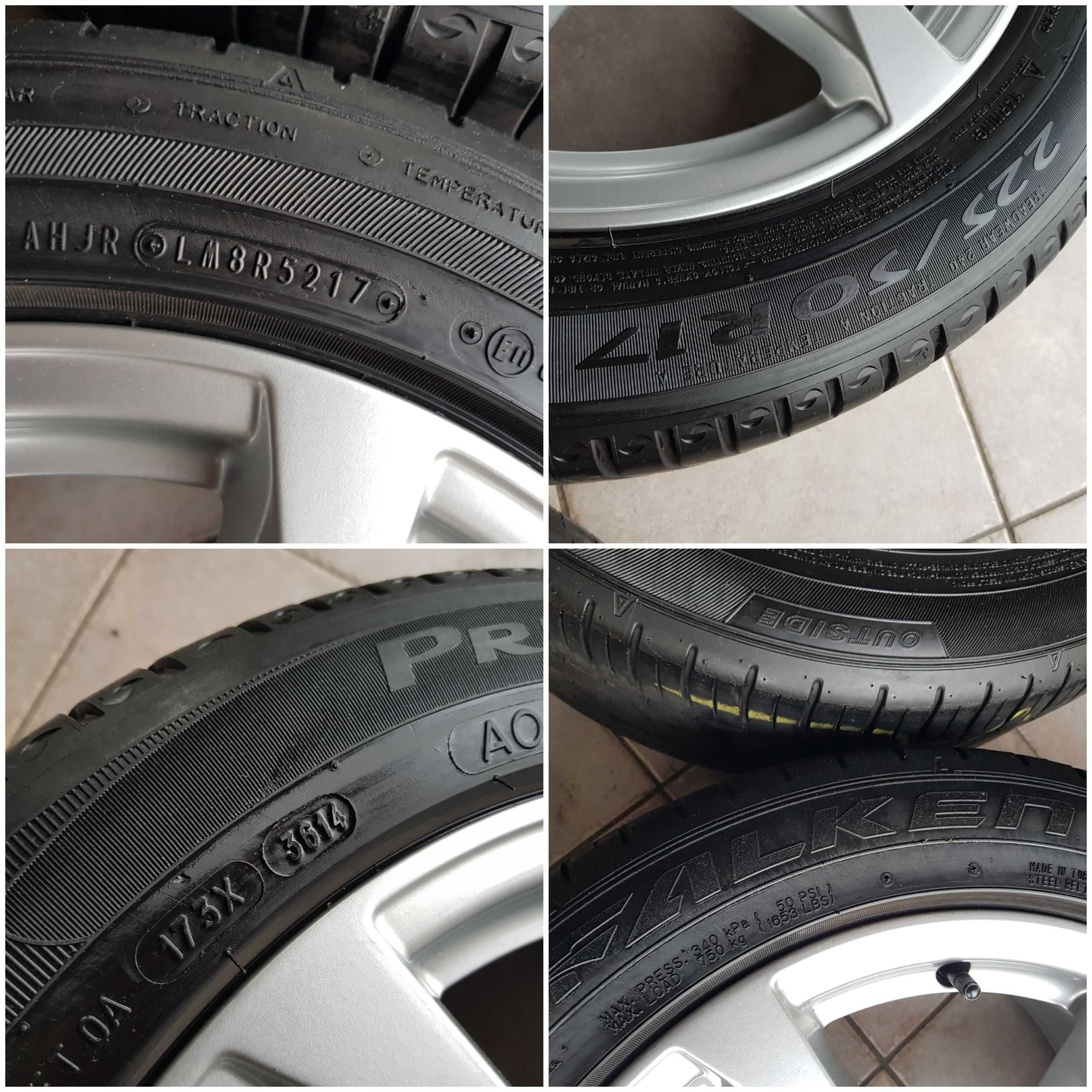 Felgi aluminiowe koła Audi A4 B8 7,5x17 et45 5x112 A6 c6 225/50/17