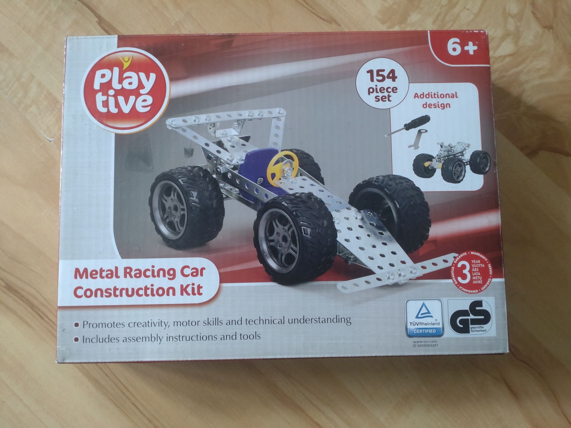 Play tive maletal racing car construction kit