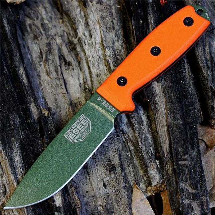 ESEE-4 Orange G-10 4.5" OD Green 1095. Made in USA. Оригінал із США.