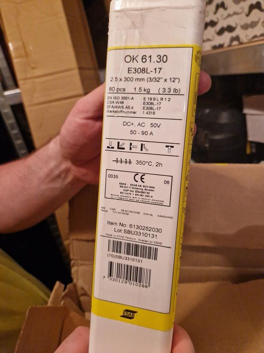 Elektroda do stali nierdzewnej ESAB OK 61.30