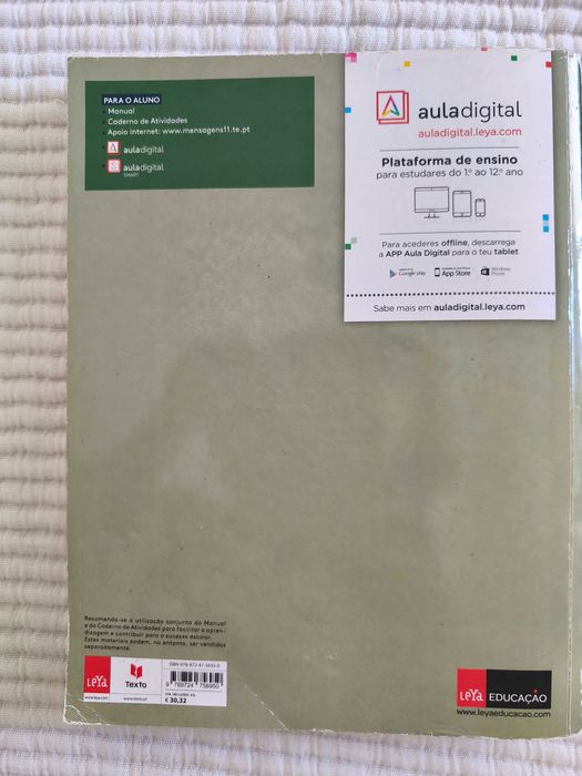 Vendo livro de português "Mensagens" c/ caderno de atividades, Texto