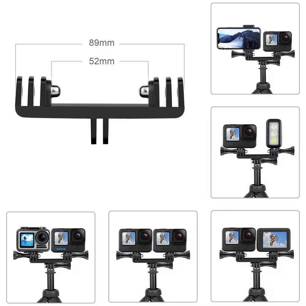 Adapter rozdzielacz podwójny do kamer GoPro Hero DJI Action Insta360