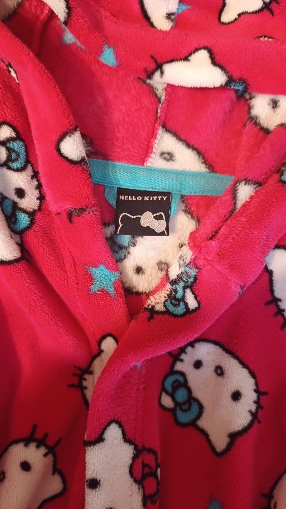 Szlafrok dziewczęcy różowy  Hello Kitty
