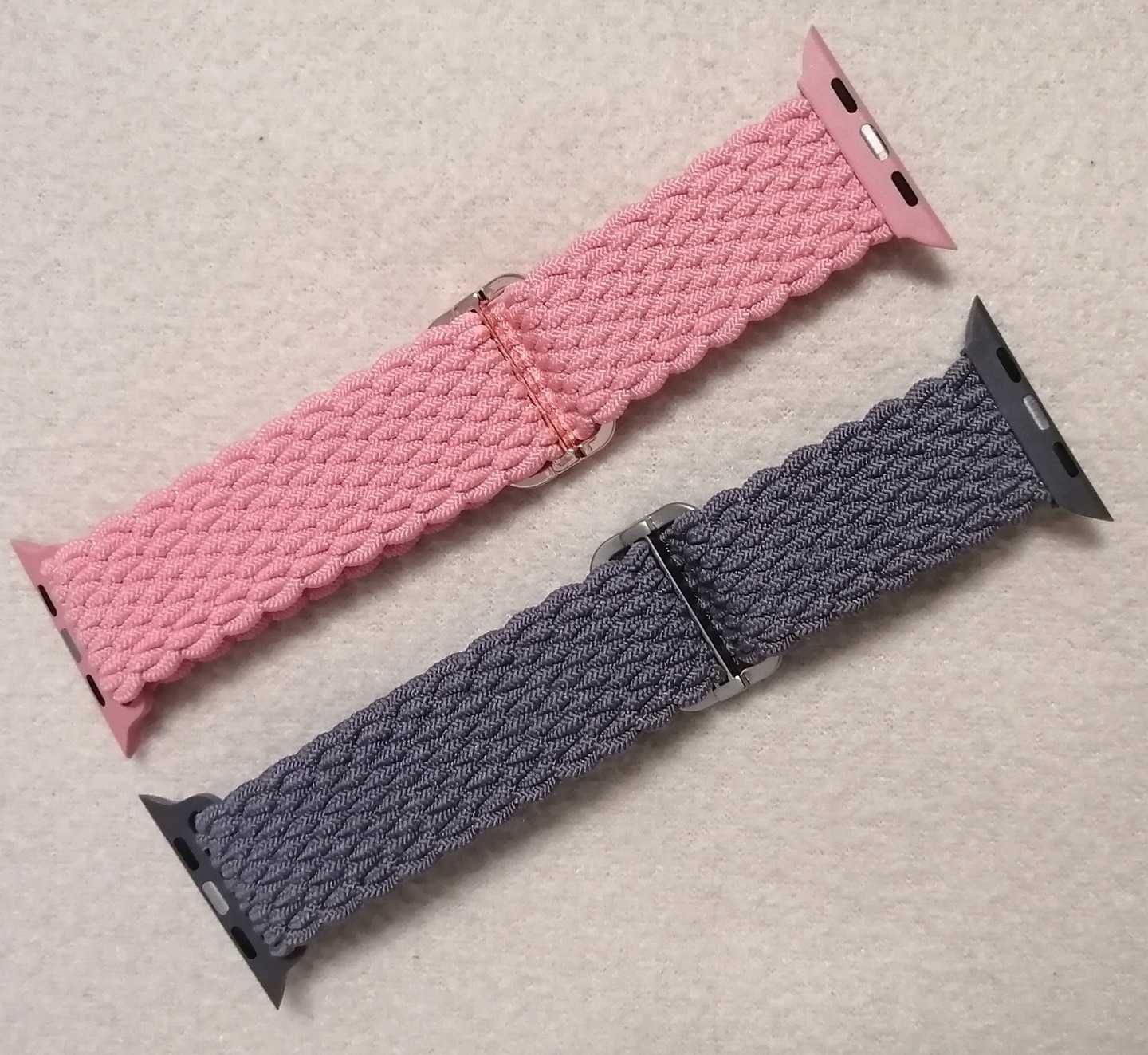 Pasek pleciony elastyczna opaska do zegarka iWatch 42/44/45/49 2 szt