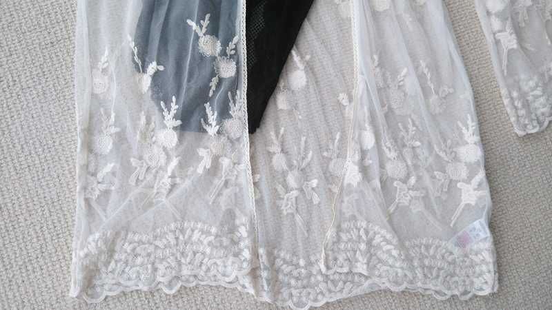 Atmosphere! Pareo, Nowy!38/40 (M) Ekskluzywny peniuar, koronka haft