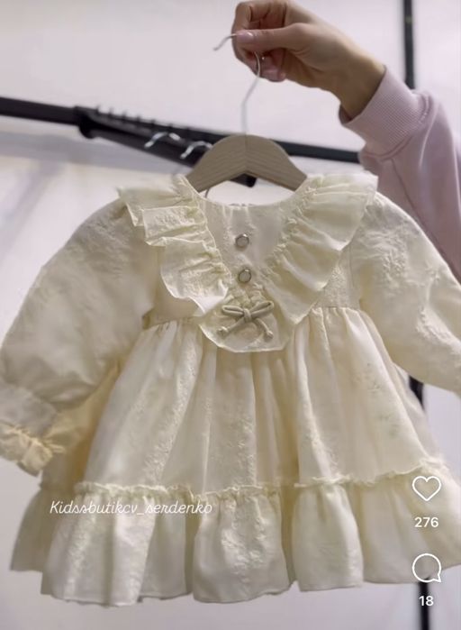 Сукня на рочок 74-80, ковпак, заколка