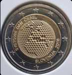 2 eur Eslovénia Abelhas unc