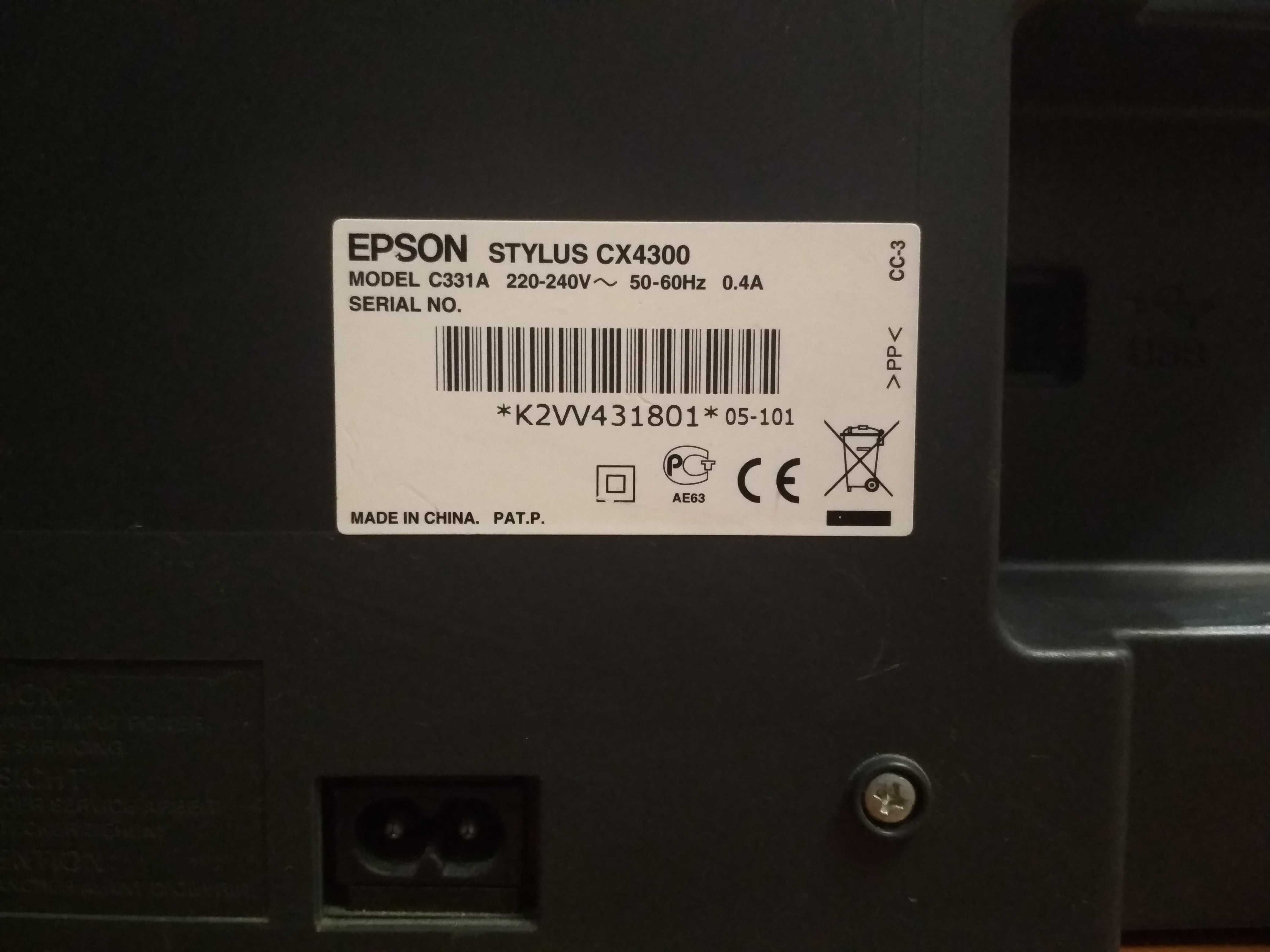Принтер EPSON Stylus CX4300 + USB cable