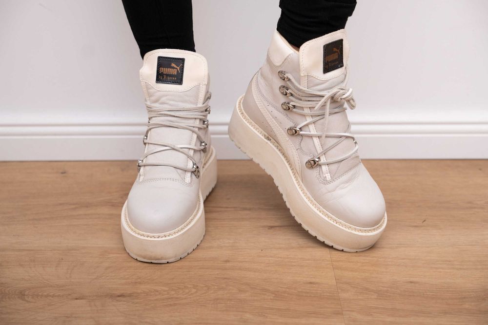 Białe buty Puma by Rihanna